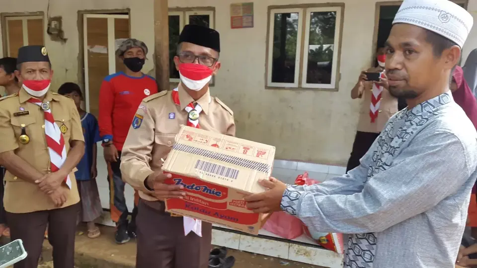 Roni Muhtar Pimpin Upacara HUT Pramuka Kota Baubau