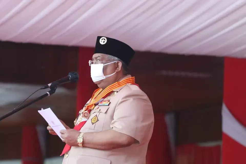 Hari Pramuka ke-60, Gubernur Sultra Dapat Lencana Melati