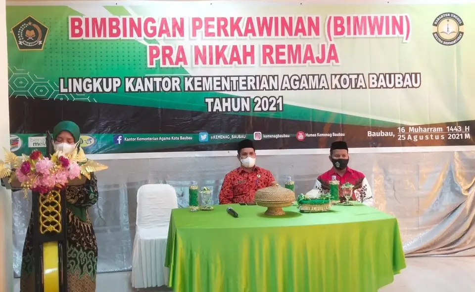 Kemenag Baubau Selenggarakan Bimbingan Perkawinan Pra Nikah Remaja