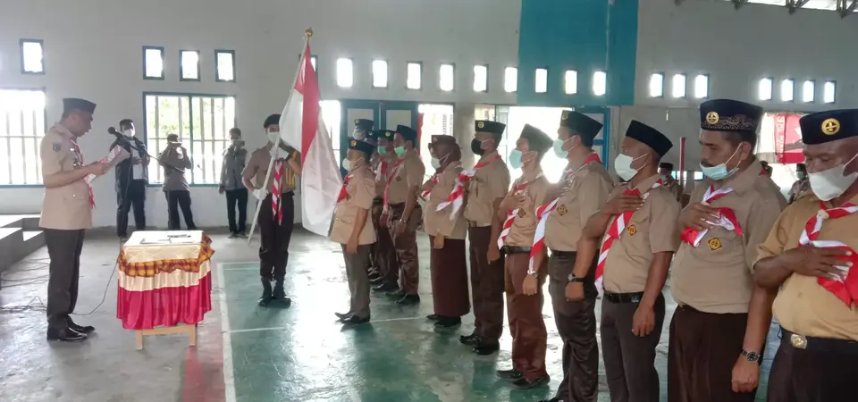 Lantik Pengurus Mabiran Masteng, Kostantinus Bukide Minta Gudep Pramuka Diaktifkan