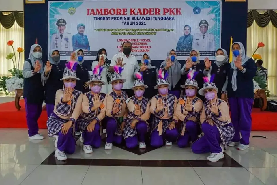 TP PKK Baubau Juara Umum Jambore Kader PKK Tingkat Sultra