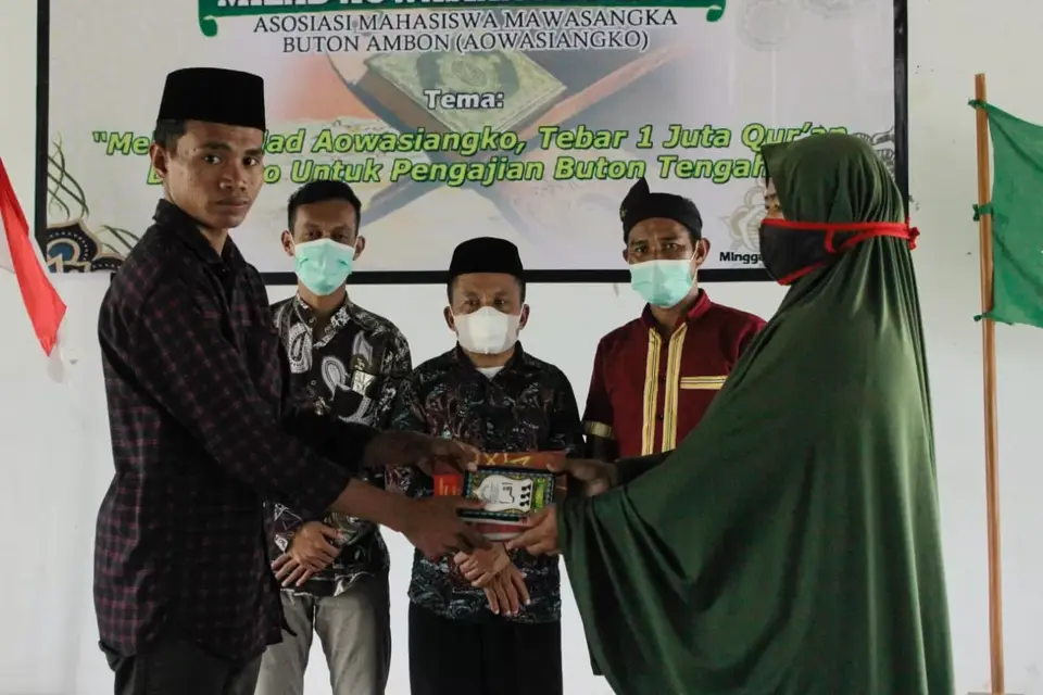 Milad ke-12, Aowasiangko Tebar Al-Qur'an dan Iqra di Pengajian