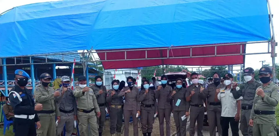 Satpol PP Mubar Pengamanan SKD CPNS