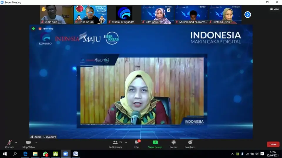 Ketua TP PKK Muna Jadi Keynot Speaker Webiner Digital Nasional