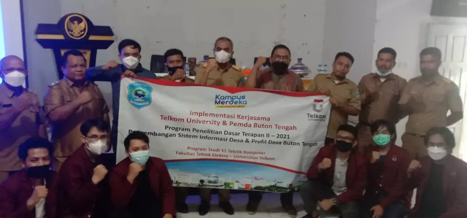 Telkom University Jadikan Tujuh Desa di Buteng Pilot Project Keterbukaan Informasi