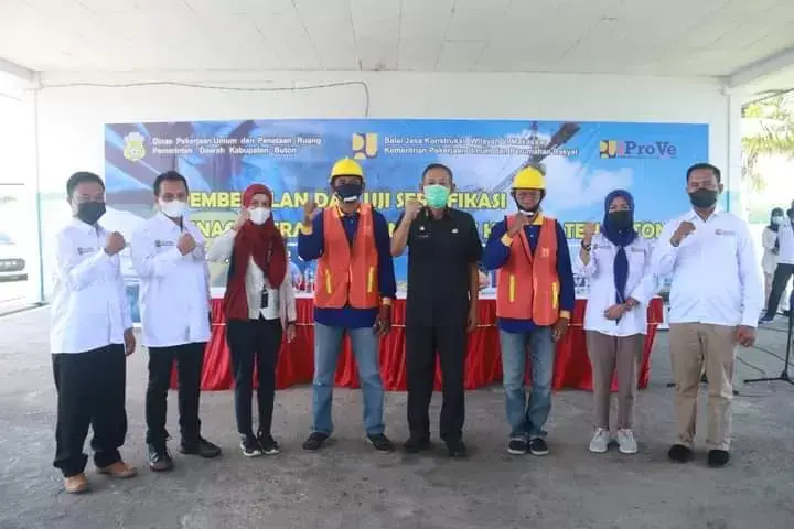 Balai Jasa Konstruksi Makassar Bekali 135 Tenaga Terampil Konstruksi di Buton