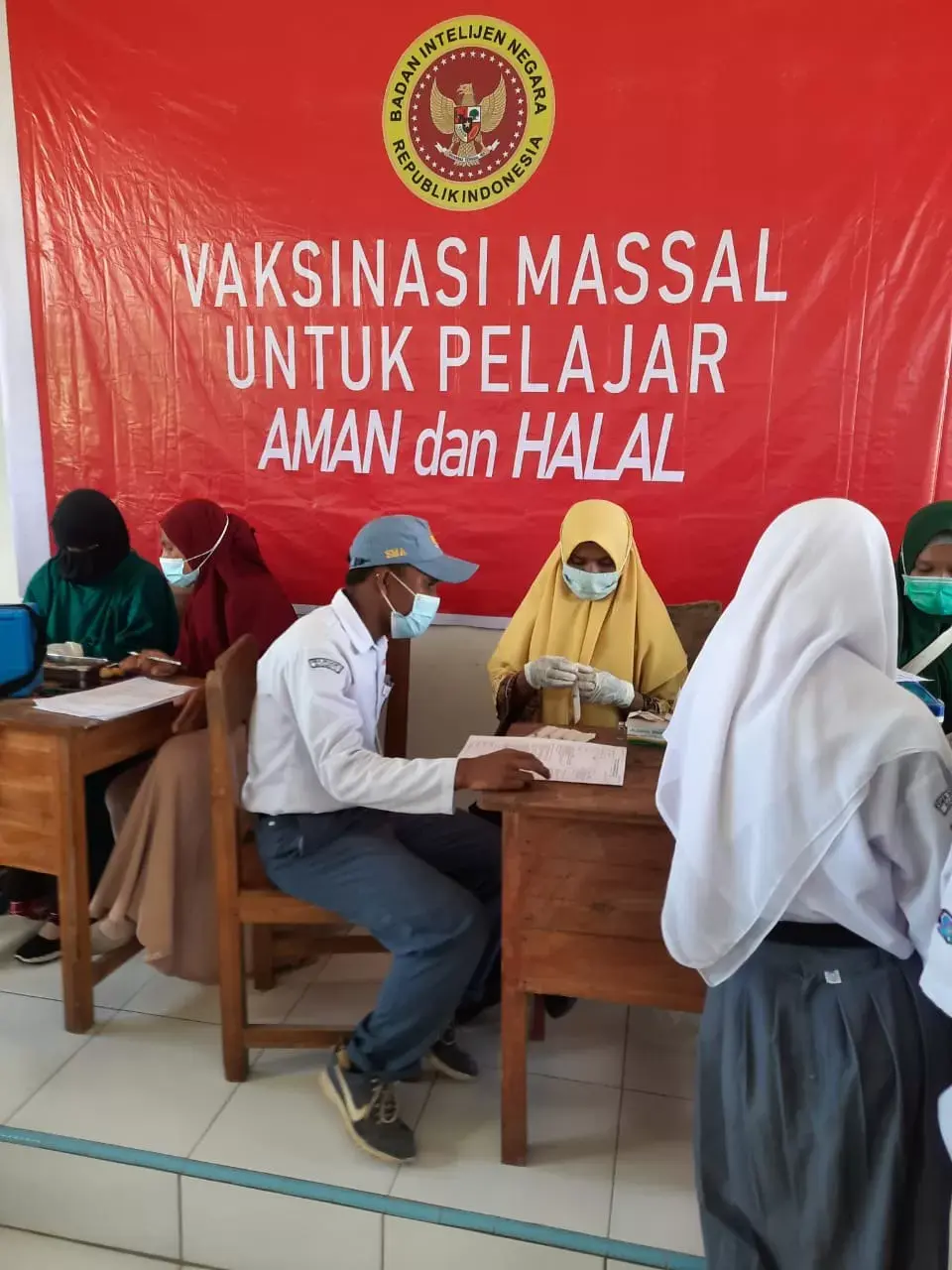 Hari Sumpah Pemuda, BIN Sultra Gelar Vaksinasi Masal Serentak 17 Kabupaten Kota