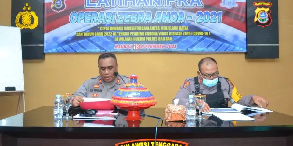 Jelang Operasi Zebra Anoa 2021, Polres Baubau Laksanakan Pra Operasi