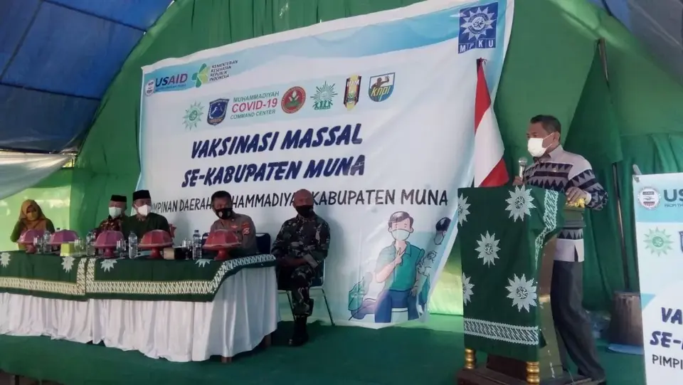 Gelar Vaksin Massal, Pimpinan Muhammadiyah Muna Sasar Pelajar dan Lansia
