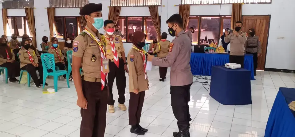 Sat Binmas Baubau Buka Pelatihan Peningkatan Kemampuan Saka Bhayangkara