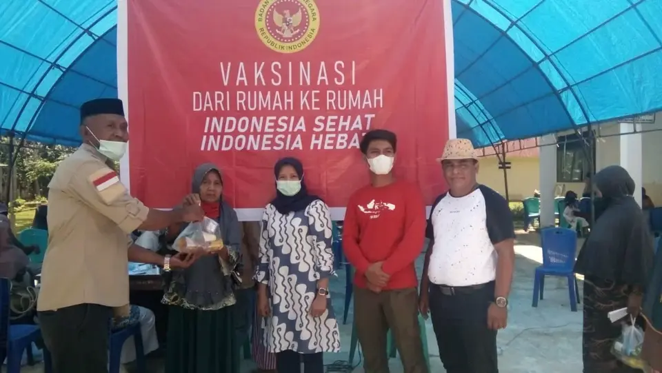 Kejar Capaian Realisasi Vaksin, BIN Sultra Dapat Apresiasi Dari Camat Watopute