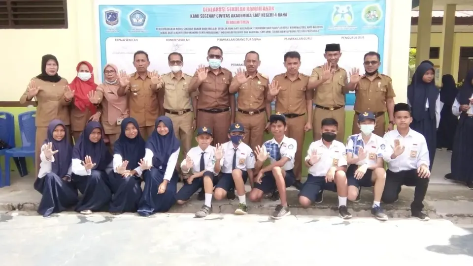 SMP Negeri 4 Raha Deklarasi Sekolah Ramah Anak