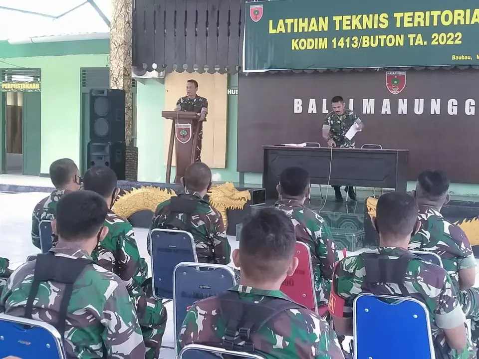 Kodim 1413 Mendongkrak Kemampuan Teritorial Babinsa