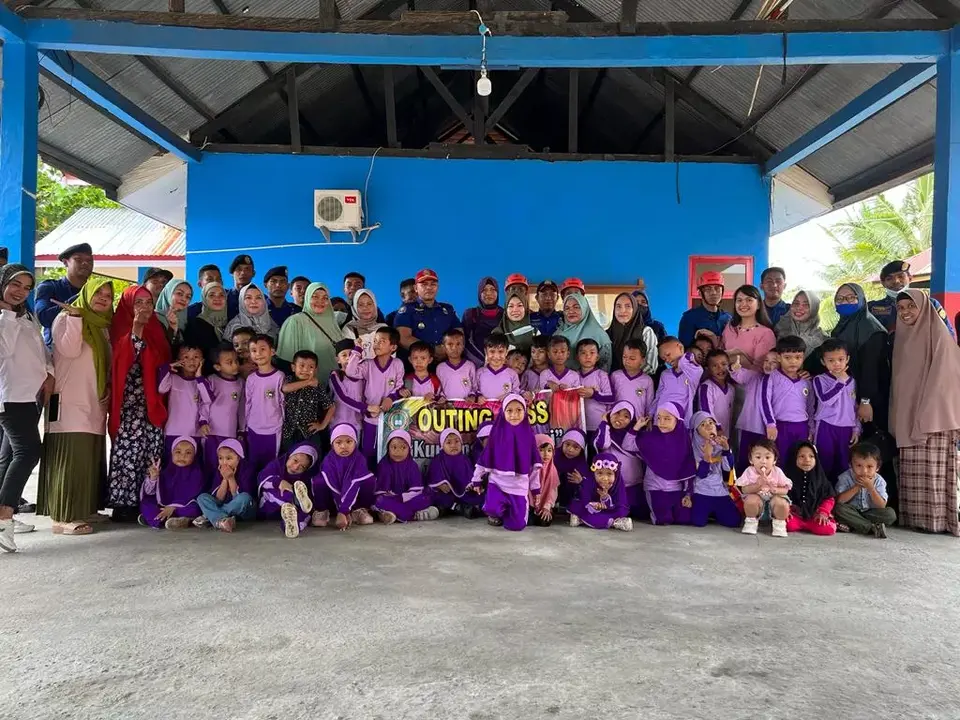 Kunjungan Edukasi TK Yaa Bunayya Hidayatullah Baubau. Outing Class ke Mako Damkar