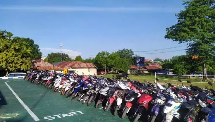 Hari Kedua Ramadan, Polisi Tindak Puluhan Ranmor Balap Liar