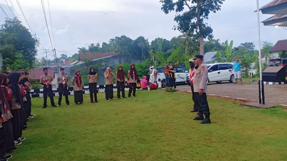 Kapolsek Sorawolio Ajak Pramuka Jaga Kamtibmas di Bulan Ramadan