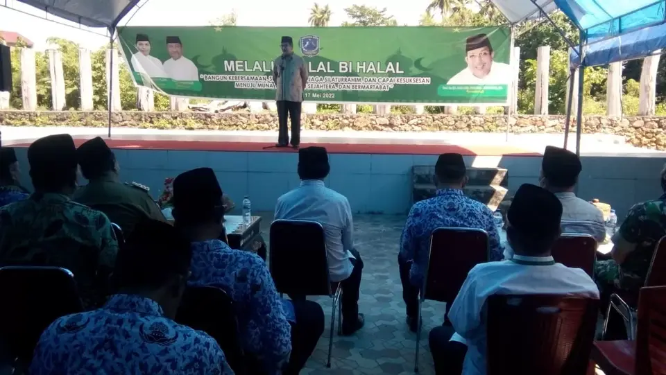 Mantan Menteri Agama Menghadiri Halalbihalal Pemkab Muna
