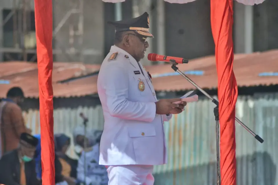 Jabatan Berakhir, Bupati Samahuddin Pamitan dengan Pilu pada Upacara Harkitnas Buteng