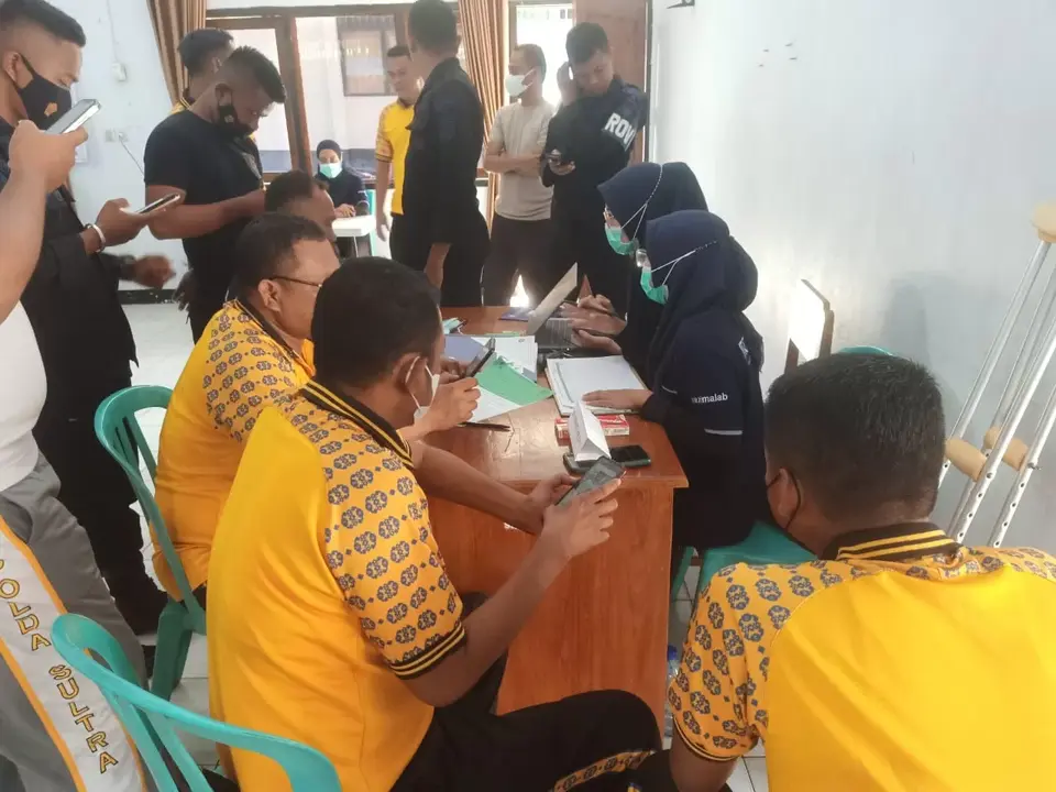 Personil Polres Baubau Rikkes Berkala