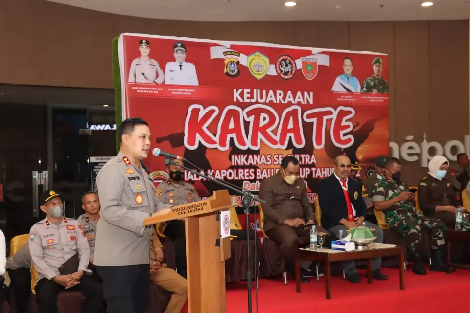 Kejuaraan Karate Piala Kapolres Baubau Cup Ajang Pencarian Atlet