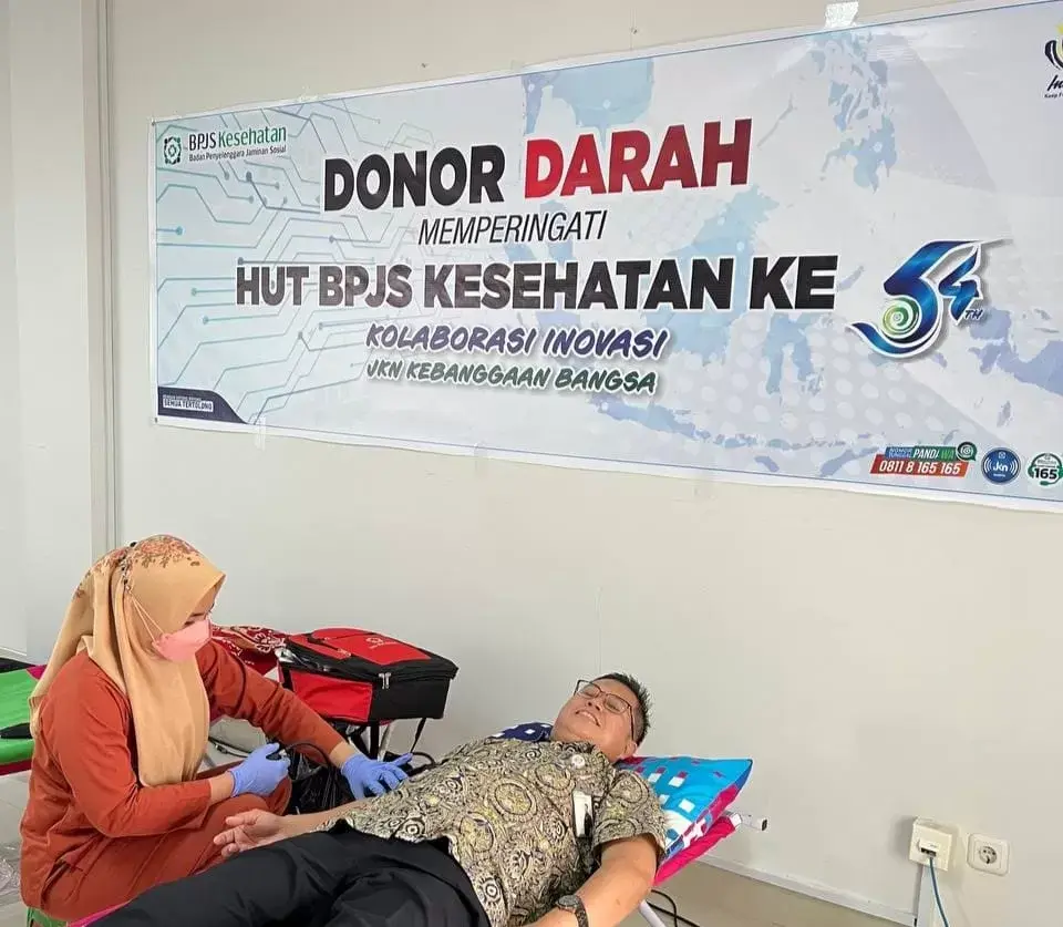 HUT ke-54, BPJS Kesehatan Gelar Senam dan Donor Darah Massal