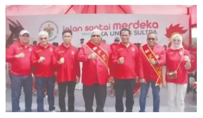 Ketua IKA Unhas AAS Jalan Santai Bersama 7.000 Orang di Sultra
