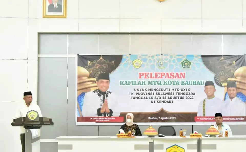 Kafilah MTQ Kota Baubau Dilepas Dengan Resmi