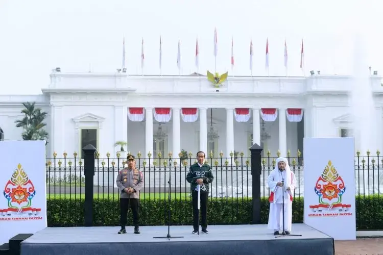 Jaga Persatuan dan Kesatuan Bangsa, Jokowi Lepas Kirab Merah Putih