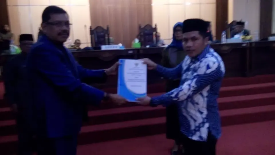 DPRD Muna Paripurna Penyerahan Dokumen RAPBD Perubahan Tahun 2022