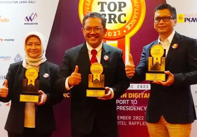 Pupuk Indonesia Utilitas Raih Penghargaan di Ajang TOP GRC Awards 2022