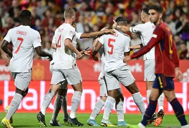 UEFA Nations League, Swiss Taklukan Spanyol