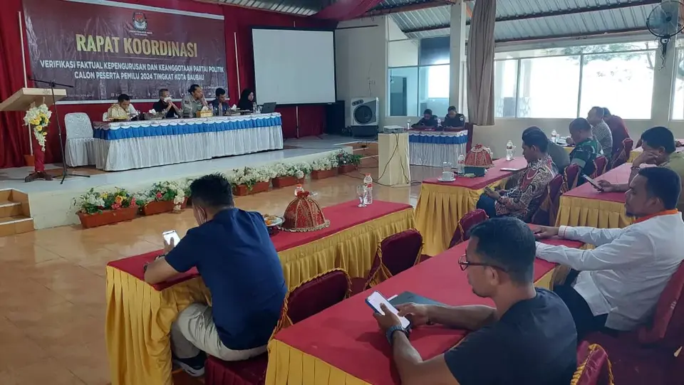 KPU Baubau Bakal Verifikasi Faktual Pengurus Parpol