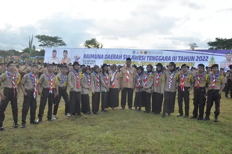 SMKN 1 Baubau Turut Meriahkan Raimuna Daerah Sultra ke III