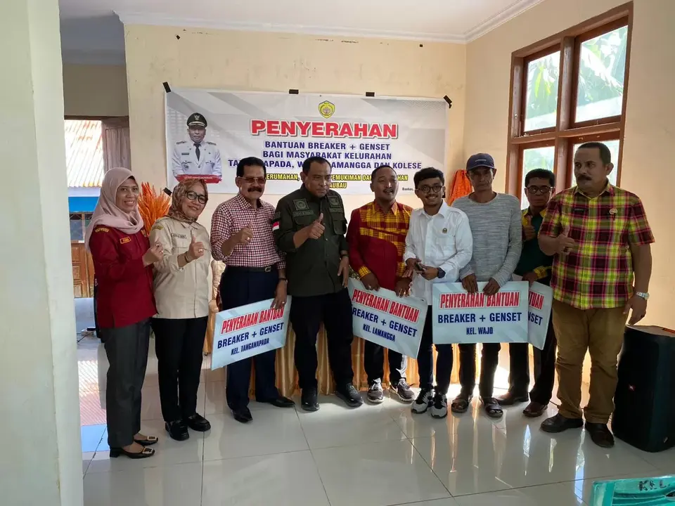 Empat Kelurahan Mendapatkan Bantuan Breaker dan Genset