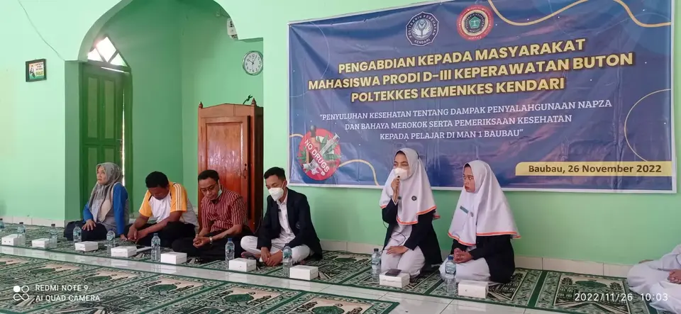 Mahasiswa Keperawatan Buton Gelar Penyuluhan Kesehatan di MAN 1 Baubau