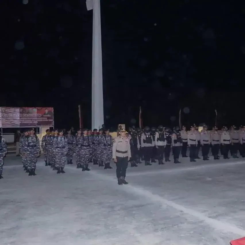 Pengamanan Perayaan Nataru di Kendari Melibatkan Personil Gabungan
