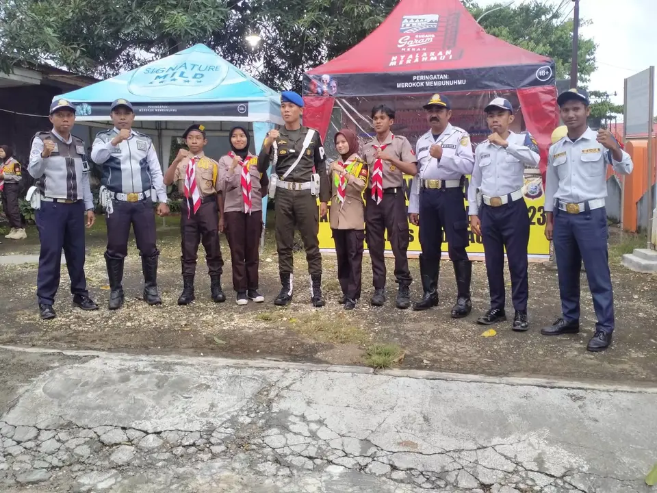 Puluhan Pramuka Saka Bhayangkara Ikut Pengamanan Nataru di Baubau