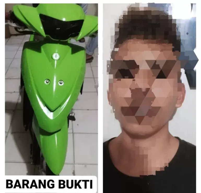 Polres Kendari Mengamankan Terduga Pelaku Curanmor di Rumah Kos