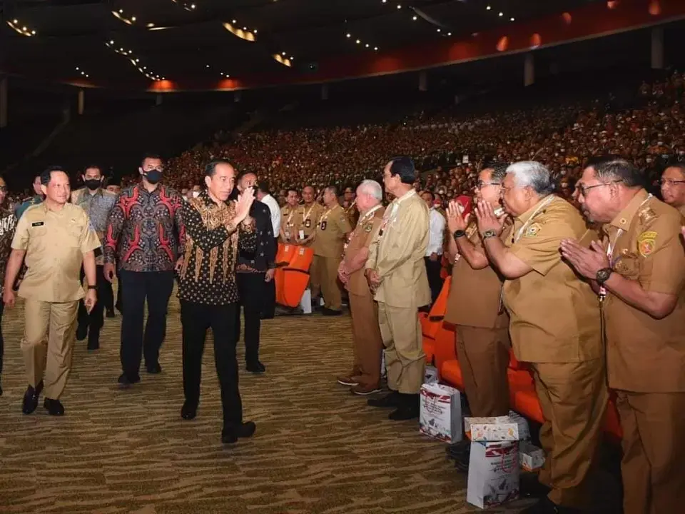 Ali Mazi Hadiri Rakornas Kada dan Forkopimda 2023. Jokowi: Semuanya Harus Hati-hati