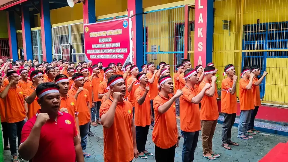 Narkoba No, Merdeka Yes. Binaan Lapas Komitmen Tolak Narkoba