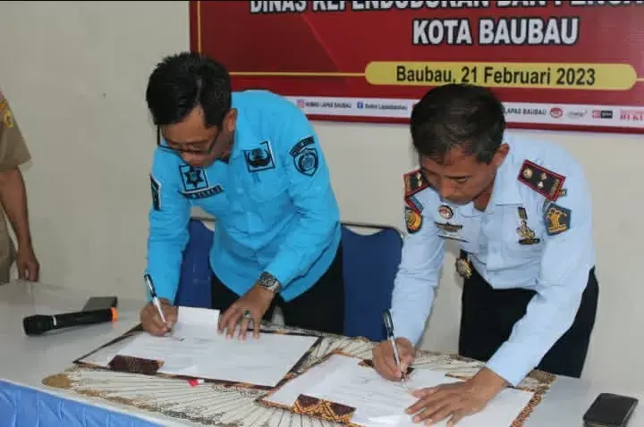 Lapas Gandeng Dukcapil Baubau Permudah Warga Binaan Bikin KTP