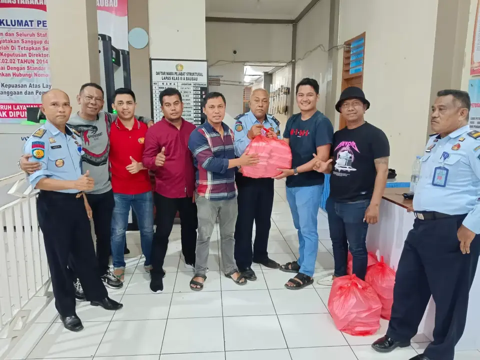 US Bederma 600 Dus Makanan kepada Warga Binaan Lapas Baubau