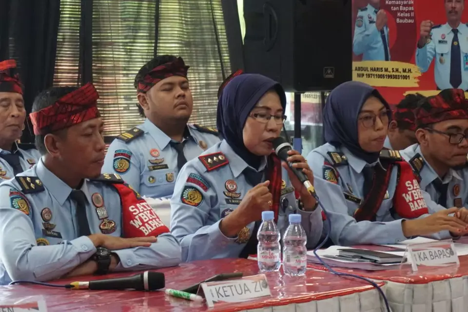 Evaluasi WBK, Bapas Baubau Diapresiasi Tim Penilai Itjen Kemenkumham