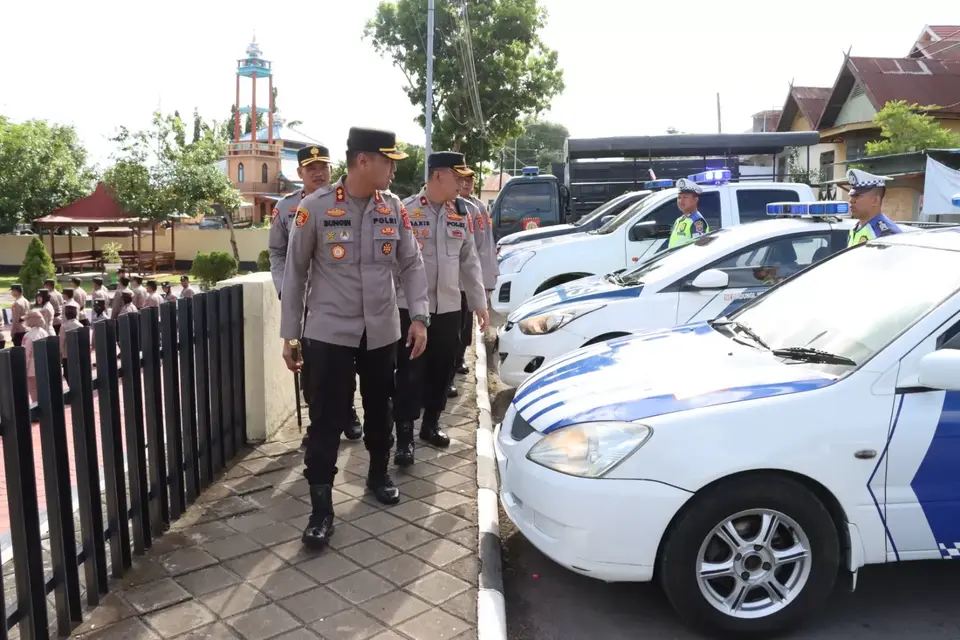 Polres Baubau Periksa Sarpras Pengamanan Pemilu 2024