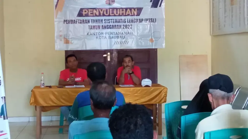 BPN Menggelar Penyuluhan PTSL di Kelurahan Labalawa