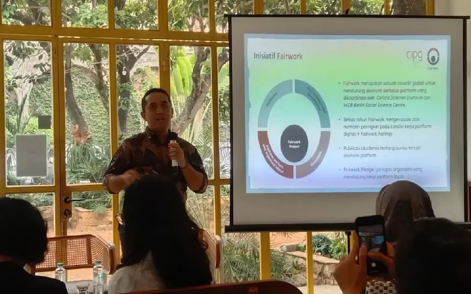 Hasil Riset CIPG, Kondisi Kerja Pekerja Platform Cenderung Stagnan