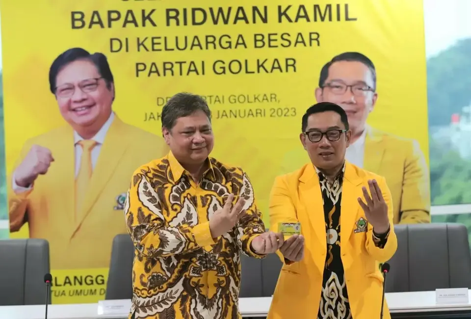 Golkar Tak Persoalkan Airlangga atau Ridwan Kamil jadi Bacawapres Prabowo