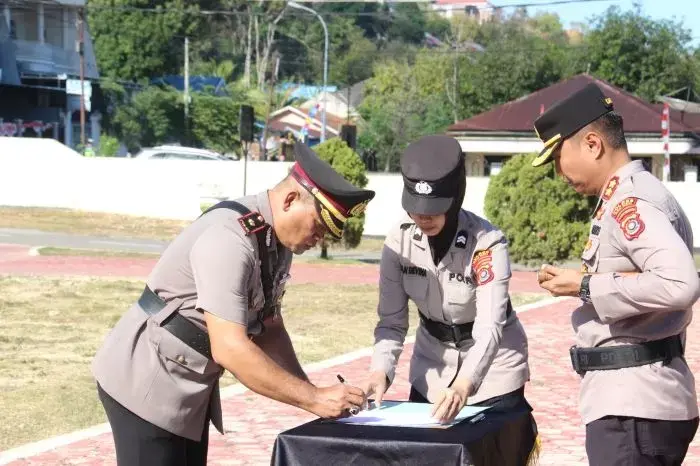 Perwira Polres Baubau Berganti