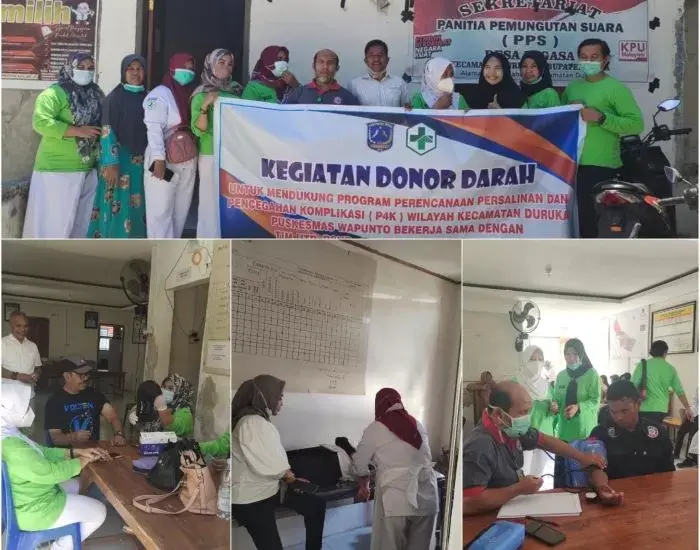Puskesmas Wapunto Gelar Donor Darah Di Desa Lagasa