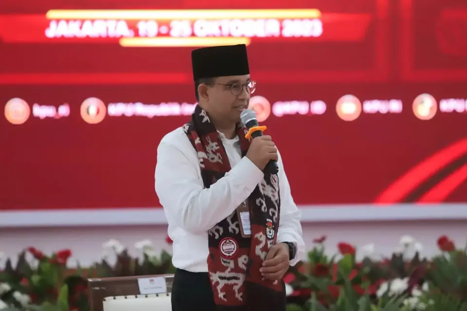 Usai Daftar di KPU, Anies Sindir Semua Pihak Yang Menyatakan Partai Koalisinya Takan Belayar di Pilpres 2024